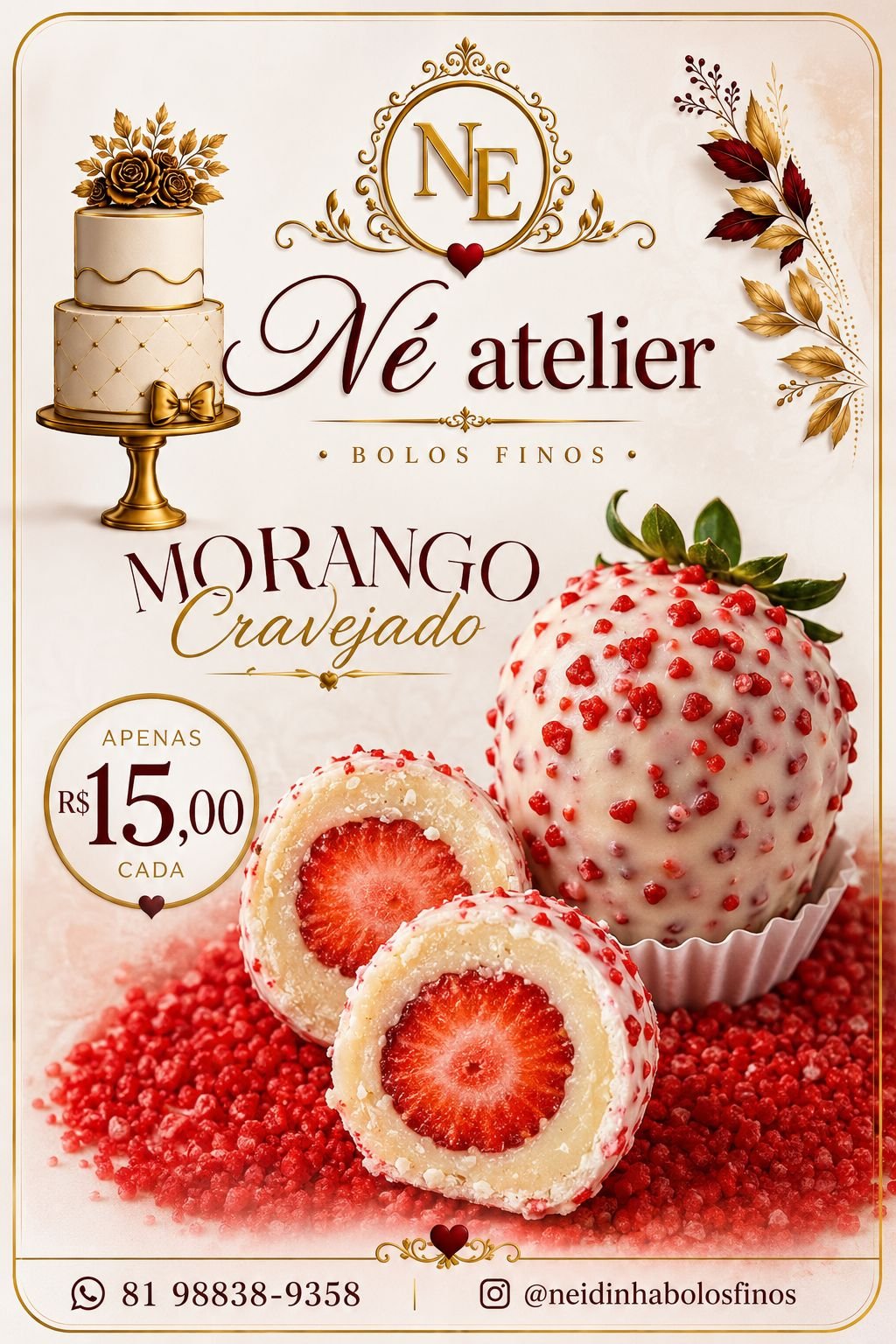 Morango do Amor Cravejado